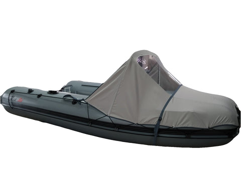 INFLATABLE BOAT NOSE TENT WITH A WINDOW